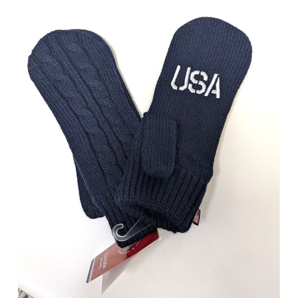 USA Official Olympics Paralymics Team USA Mittens GO Navy Blue Paris 2024 - Picture 4 of 8